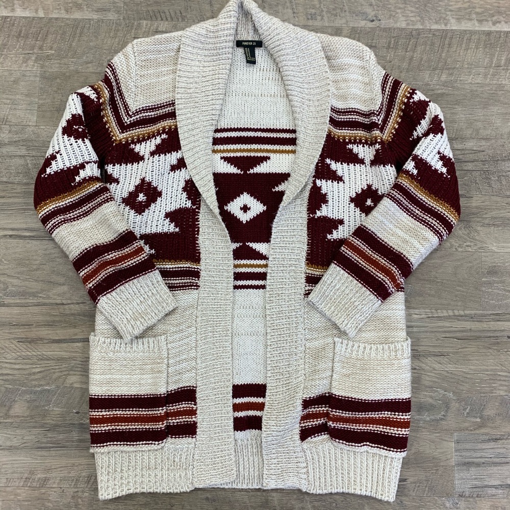 Forever 21 Aztec Print Cardigan